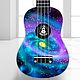 Укулеле "Космос" - гавайская гитарка. Укулеле (гавайская гитара). Guitar & Ukulele art Studio. Интернет-магазин Ярмарка Мастеров.  Фото №2