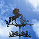 Weather vane on the roof ' Zealous Horse', Vane, Ivanovo,  Фото №1