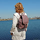 Backpack women's leather lilac Daphne. Backpacks. Natalia Kalinovskaya. My Livemaster. Фото №4