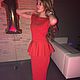 Dress with detachable peplum 'That red dress..'. Dresses. Lana Kmekich (lanakmekich). My Livemaster. Фото №5