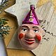 Голова клоуна елочная игрушка СССР. Елочные игрушки. Елочные игрушки из СССР. Интернет-магазин Ярмарка Мастеров.  Фото №2