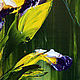  Oil painting of iris. Pictures. Zabaikalie. My Livemaster. Фото №4