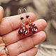 Earring 'Pomegranate', Earrings, Kovrov,  Фото №1