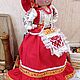 Кукла-грелка на чайник "красавица-казачка". Народная кукла. Ватные игрушки от Вероники Поленок 'Вероничкины детишки'. Ярмарка Мастеров.  Фото №4
