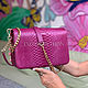 Colourful handbag made from Python. Classic Bag. exotiqpython. Online shopping on My Livemaster.  Фото №2