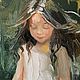 Девочка и её пёс , портрет маслом на холсте, 20х30 см. Картины. Художница Мария Роева (MyFoxyArt). Ярмарка Мастеров.  Фото №4
