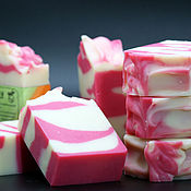 Косметика ручной работы handmade. Livemaster - original item Natural soap with moose milk Berry. Handmade.