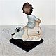 Statuette 'Baby and puppy' G. Armani 1987. Vintage statuettes. Lesica. My Livemaster. Фото №4