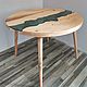 TABLES: Solid cedar table with glass. Tables. Joinery in Altai. Online shopping on My Livemaster.  Фото №2