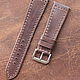 Strap handmade 24mm for the watch / Apple Watch leather, Watch Straps, Izhevsk,  Фото №1