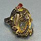 Ring 'Rays of the passing summer' with rutile quartz, Ring, Voronezh,  Фото №1