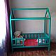 Детская кровать домик N2 центральный вход. Мебель для детской. Столярная мастерская    Три Медведя. Интернет-магазин Ярмарка Мастеров.  Фото №2