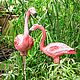 Комплект садовых фигур Фламинго большой + Фламинго малый. Фигуры садовые. Aists. Ярмарка Мастеров.  Фото №4