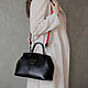 Women's bag bag Python skin black, Valise, St. Petersburg,  Фото №1