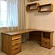 Corner desk made of solid oak (project g. Moscow), Tables, Ivanovo,  Фото №1