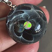 Украшения handmade. Livemaster - original item Opal Pendant - Mysterious Galaxy 2. Handmade.