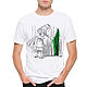 Cotton T-shirt 'Alice in Wonderland'', T-shirts and undershirts for men, Moscow,  Фото №1