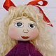Куколка. Кукла в кедах. Кукла в ботиночках. Кукла с кудрявыми волосами. Интерьерная кукла. Куклы и игрушки. Интернет-магазин Ярмарка Мастеров.  Фото №2