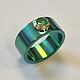 Titanium ring 'Emerald' gold 585, emerald, Rings, Moscow,  Фото №1