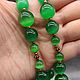 Long Beads - Green Cat's Eye. Beads2. naturalkavni. My Livemaster. Фото №5