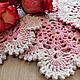 Set of decorative wedding napkins in the style of Shabby chic 4 PCs, Doilies, Petrozavodsk,  Фото №1