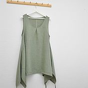 Одежда handmade. Livemaster - original item №220 vestido de verano de Lino Boho. Handmade.