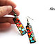 Transparent earrings "Autumn" Jewelry resin. Leaves. Earrings. AllaLu Design. Online shopping on My Livemaster.  Фото №2