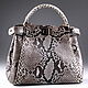 Women's bag made of genuine python leather IMP0572Z1, Classic Bag, Moscow,  Фото №1