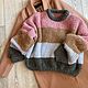 Джемпер вязаный обьемный из сури альпака. Джемперы. Knitwear by Elena Doroshina. Ярмарка Мастеров.  Фото №7