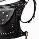 Order Waist bag: Hip bag leather with spikes and skulls. Lollypie - Modiste Cat. Livemaster. . Waist Bag Фото №3
