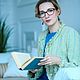 Твидовый жакет мятного цвета. Жакеты. Michelle Nardin atelier. Интернет-магазин Ярмарка Мастеров.  Фото №2