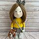 Заказать Текстильная кукла с медвежонком. Vera's dolls. Ярмарка Мастеров. . Тыквоголовка Фото №3