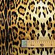 Шелк атласный R.Cavalli "Леопард", 6112237. Ткани. Итальянские ткани. Интернет-магазин Ярмарка Мастеров.  Фото №2