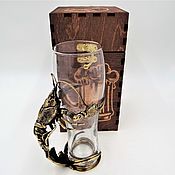 Сувениры и подарки handmade. Livemaster - original item Beer glass 