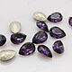 AU-193 Капли Baroque Pearl 4320 Aurora Amethyst / 10x7 мм 1 шт (стекло, Кристаллы, Нижний Новгород,  Фото №1