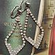 Винтаж: Клипсы с кристаллами Swarovski. AEFebB. Серьги винтажные. Винтажная Америка. Ярмарка Мастеров.  Фото №4