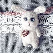 Украшения handmade. Livemaster - original item Brooch Bunny with ice cream. Handmade.