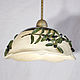 Ceiling lamp Olive branch. Chandeliers. Elena Zaychenko - Lenzay Ceramics. My Livemaster. Фото №6