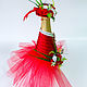 Съемный чехол на бутылку шампанского Принцесса роз. Оформление бутылок. Ася Киквадзе. Мастерская Аси К.. Ярмарка Мастеров.  Фото №5