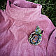 Rotten Peach Pin Brooch Voluminous Large Brooch Sweater Decoration. Brooches. Karina-bro. My Livemaster. Фото №4