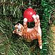 Ёлочная игрушка Кот-проказник. Елочные игрушки. Домовой Уют. Ярмарка Мастеров.  Фото №4