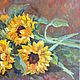 Oil painting 'Sunflowers'. Pictures. Fine Art for Joy. My Livemaster. Фото №4