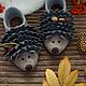 Felted Hedgehog slippers, hedgehogs, Slippers, Chelyabinsk,  Фото №1