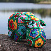 Куклы и игрушки handmade. Livemaster - original item Izya knitted hippo handmade toy. Handmade.