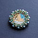 Brooch made of beads with pearls golden bird. Brooches. Poltora-kt. Online shopping on My Livemaster.  Фото №2