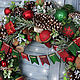 Christmas wreath 'Favorite holiday' 50 cm. Wreaths. Zuli. Online shopping on My Livemaster.  Фото №2