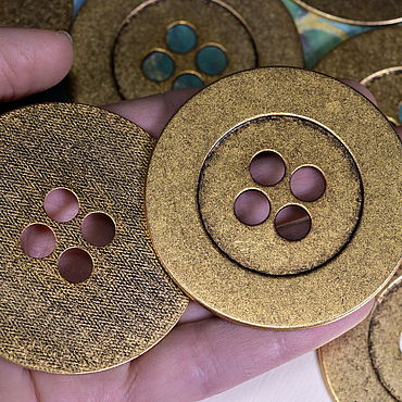 Винтаж ручной работы. Ярмарка Мастеров - ручная работа Винтаж: Пуговицы 6 см.. Handmade.