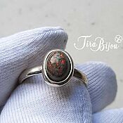 Украшения handmade. Livemaster - original item Ring: Silver ring with black opal. Handmade.