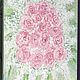 Painting bouquet of pink rose flowers on a stretcher 'Tenderness'»50h40h1,5cm. Pictures. chuvstvo-pozitiva (chuvstvo-pozitiva). Online shopping on My Livemaster.  Фото №2