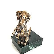 Для дома и интерьера handmade. Livemaster - original item dog Dachshund on stone (coil). Handmade.